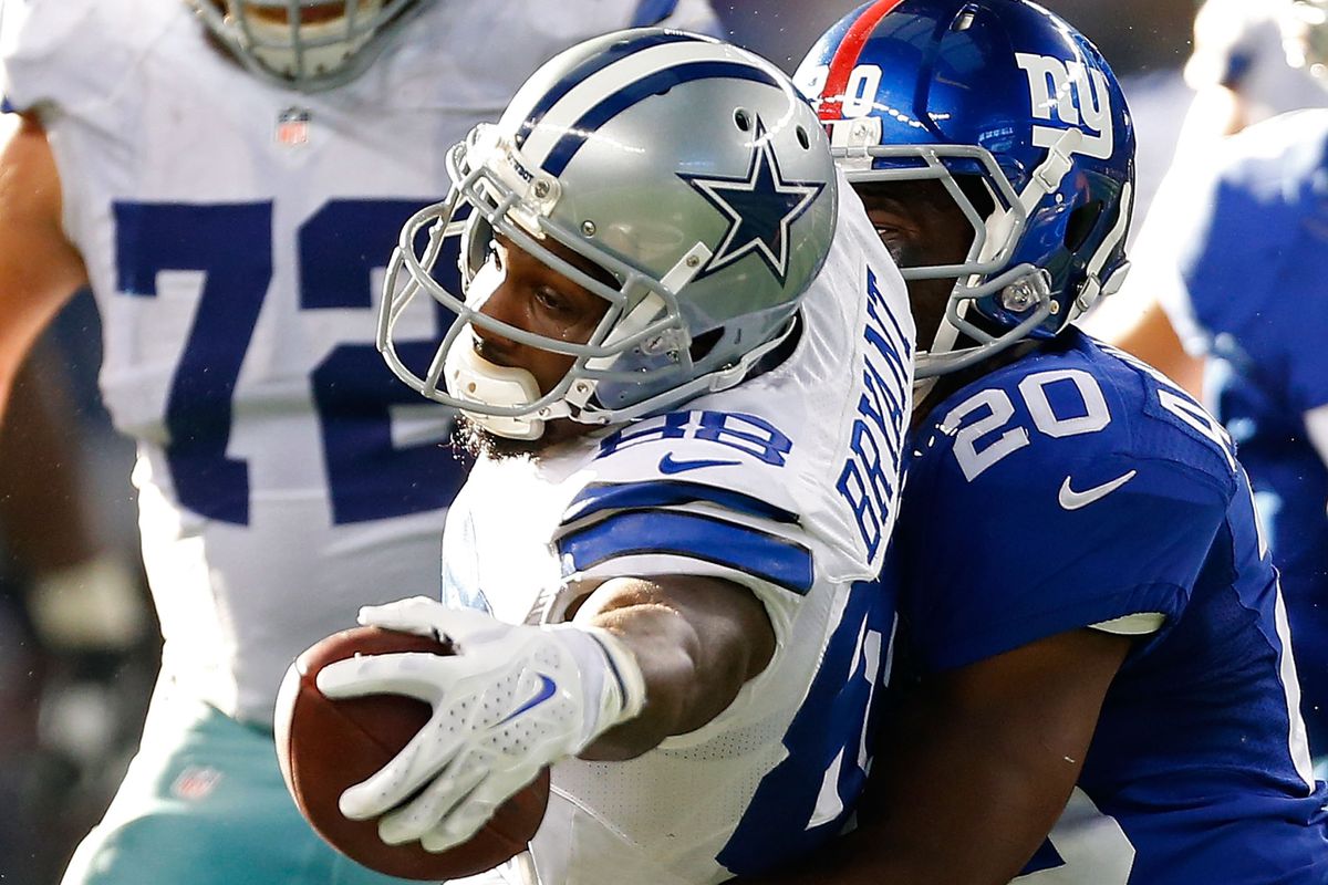 Prince Amukamara fought hard against Dez Bryant, but he and the Giants came up short