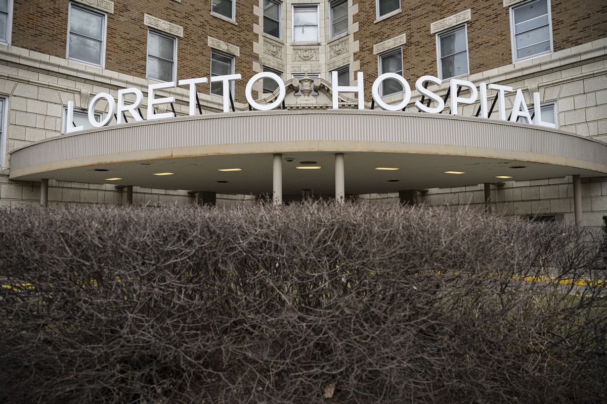 Loretto Hospital at 645 S Central Ave in South Austin, Tuesday, March 23, 2021. | Anthony Vazquez/Sun-Times