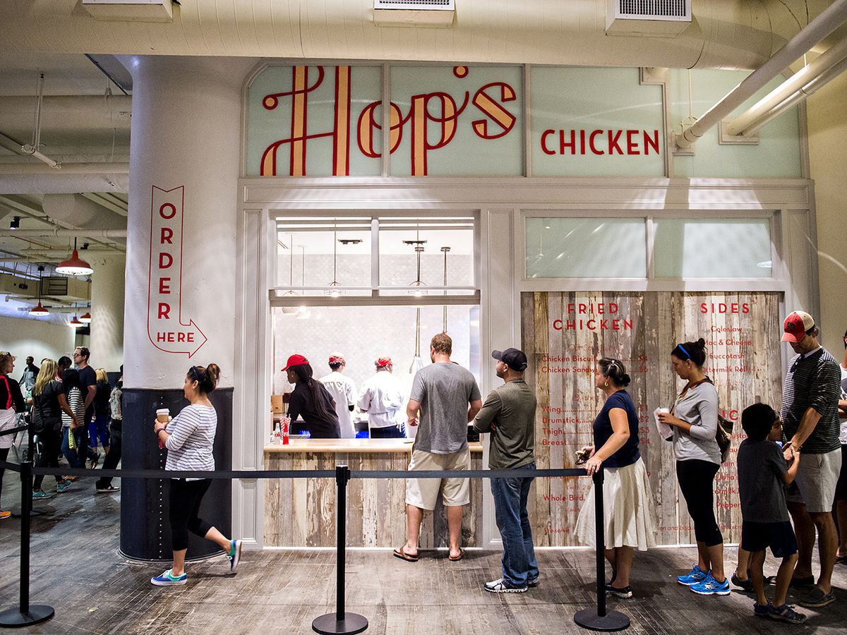 Hop's Chicken inside Ponce City Market.