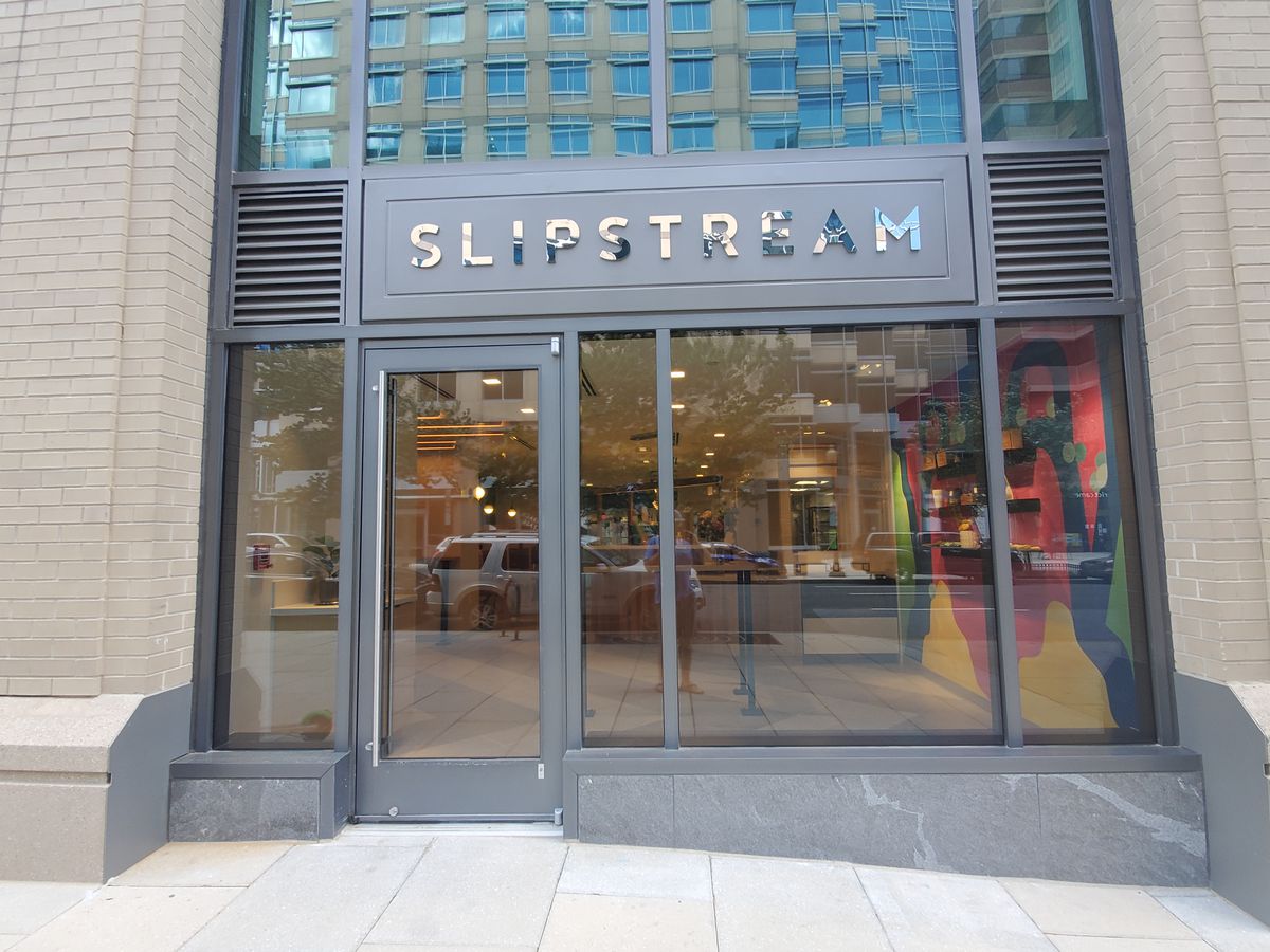 The separate entrance at Slipstream’s new location