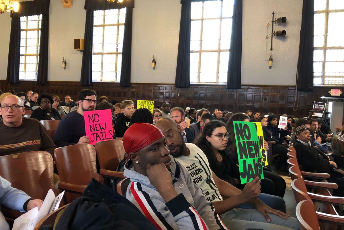 After months of closed-door neighborhood committee meetings, residents of Community Board 2 in Brooklyn met Thursday evening for the first public review of the Mayor’s Borough-based Jail System plan.
