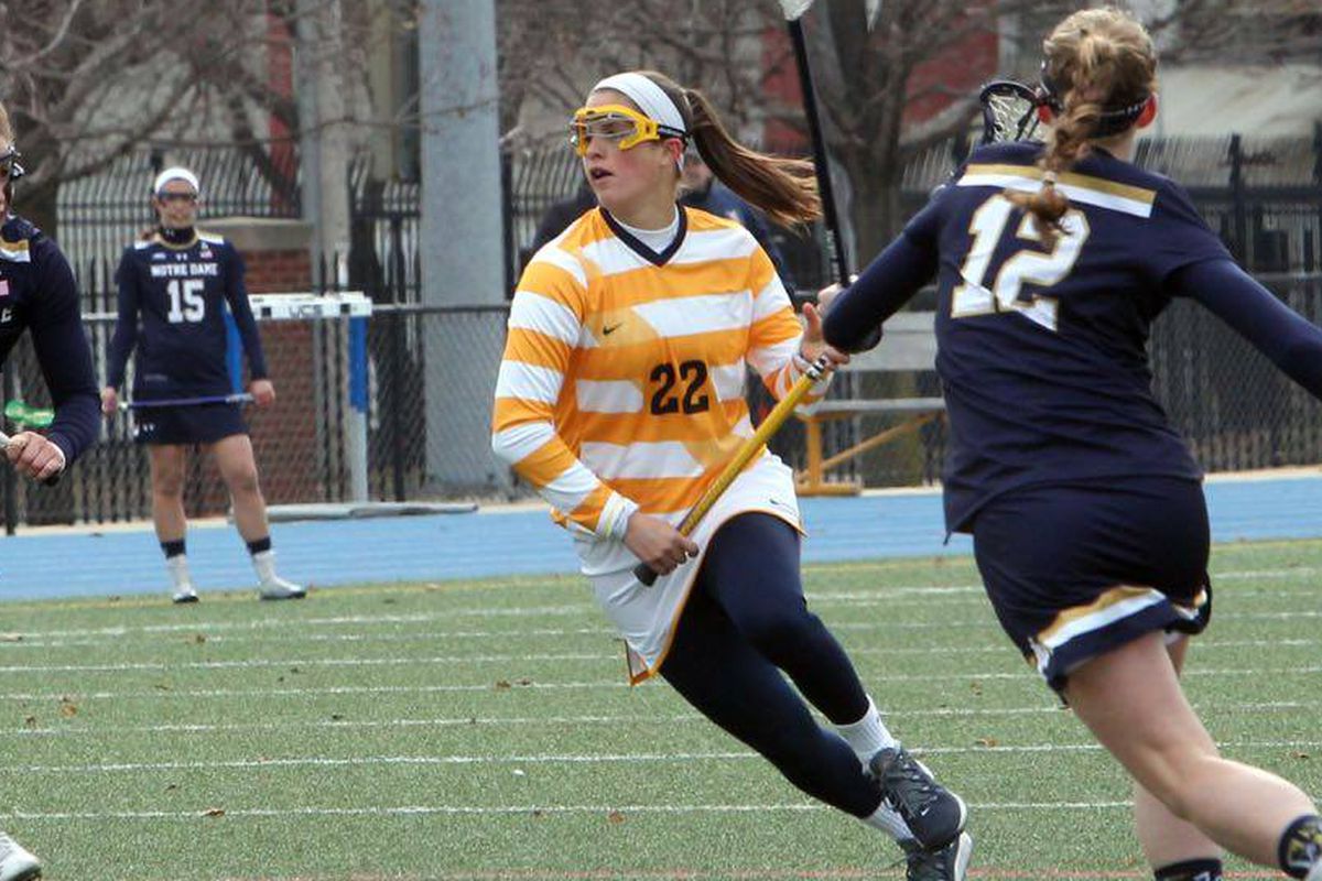 Hayley Baas scored MU's first and last goals to move her program record in goals to 68.
