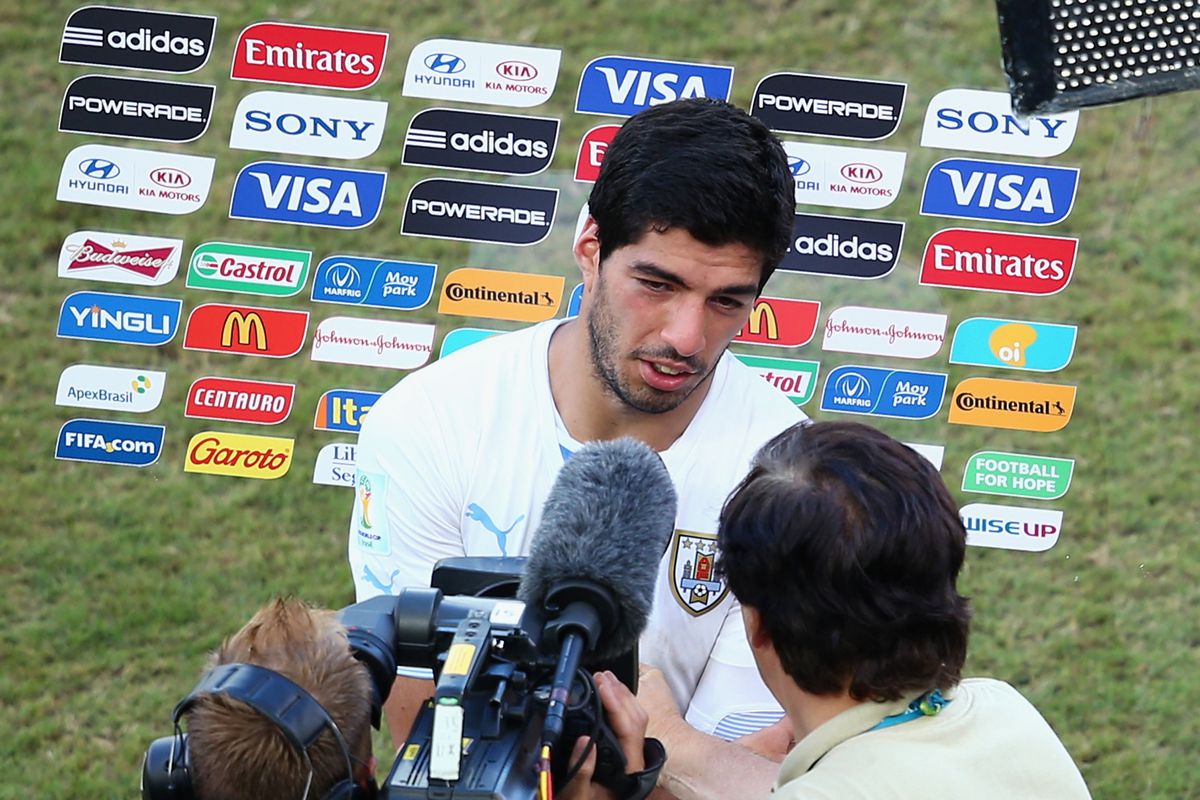 It was easier for Luis to apologise to all his sponsors in one go...