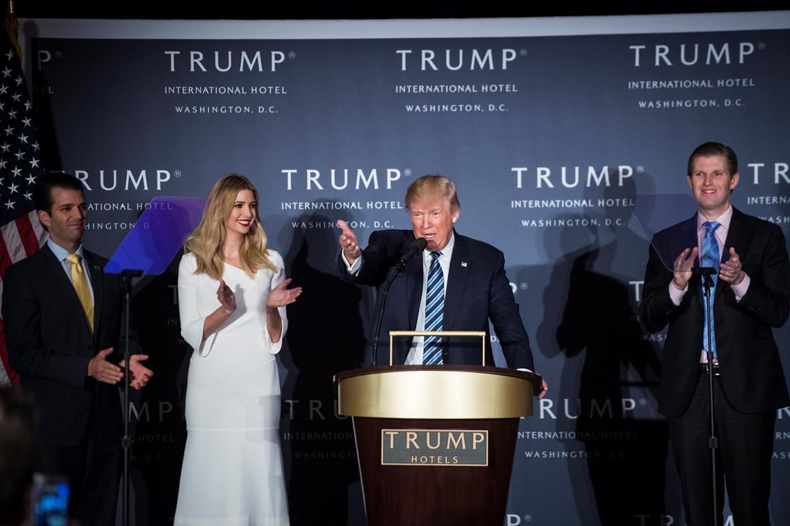 Trump with family