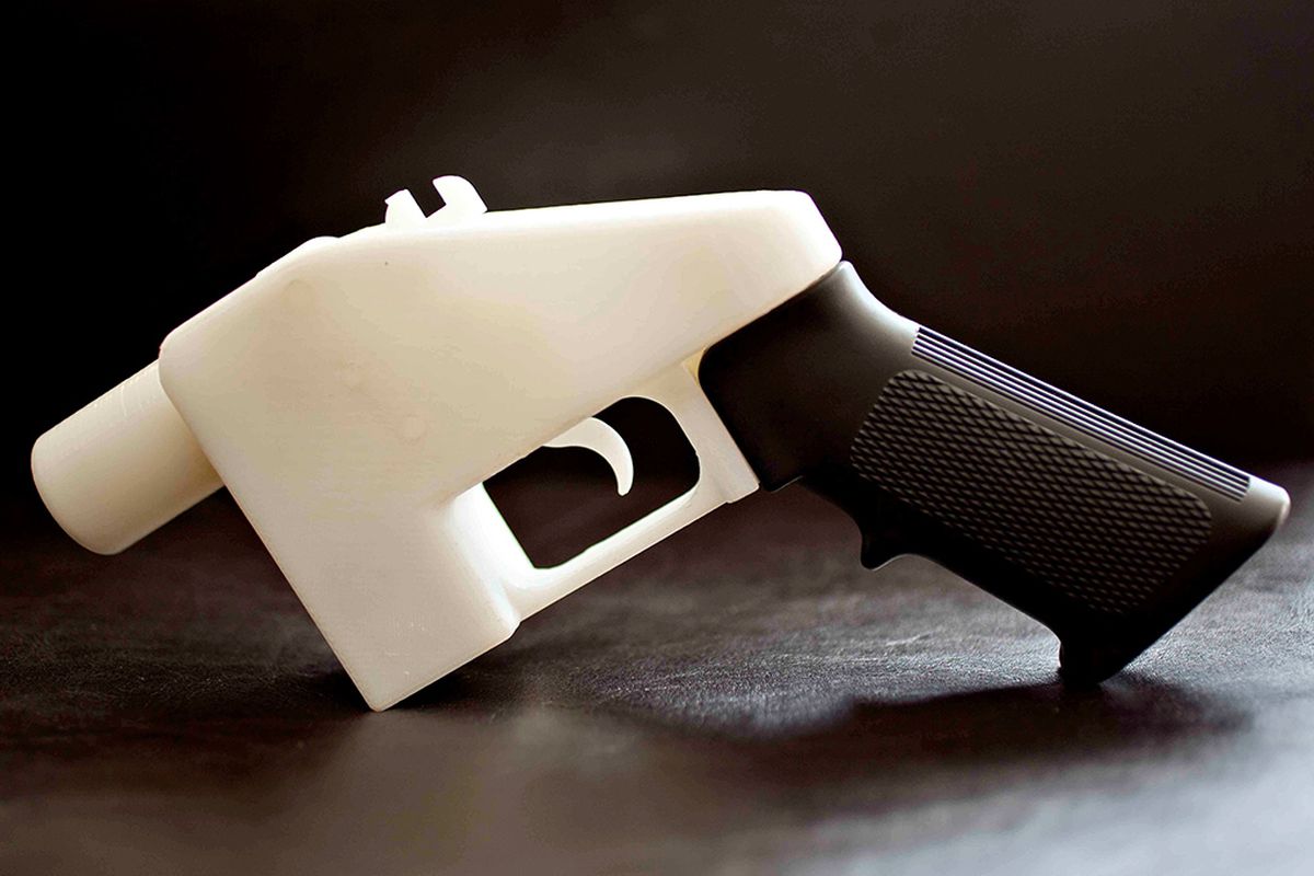 The 3D-printed "Liberator" gun designed by Defense Distributed. 