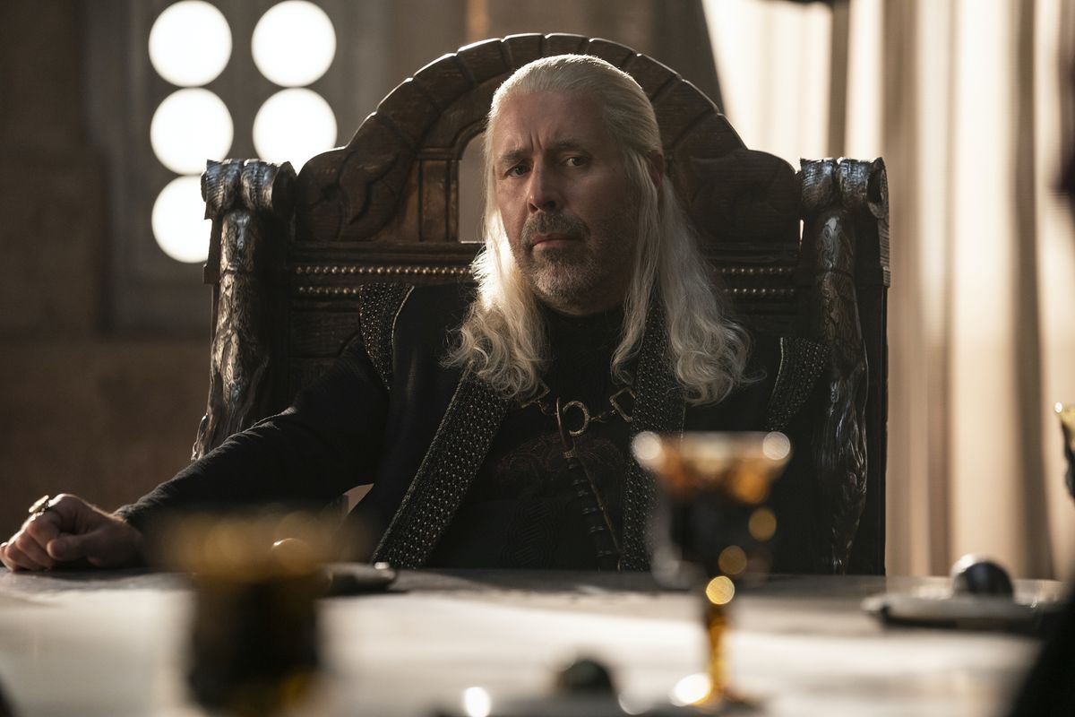 Paddy Considine as King Viserys Targaryen in HBO’s Game of Thrones: House of the Dragon