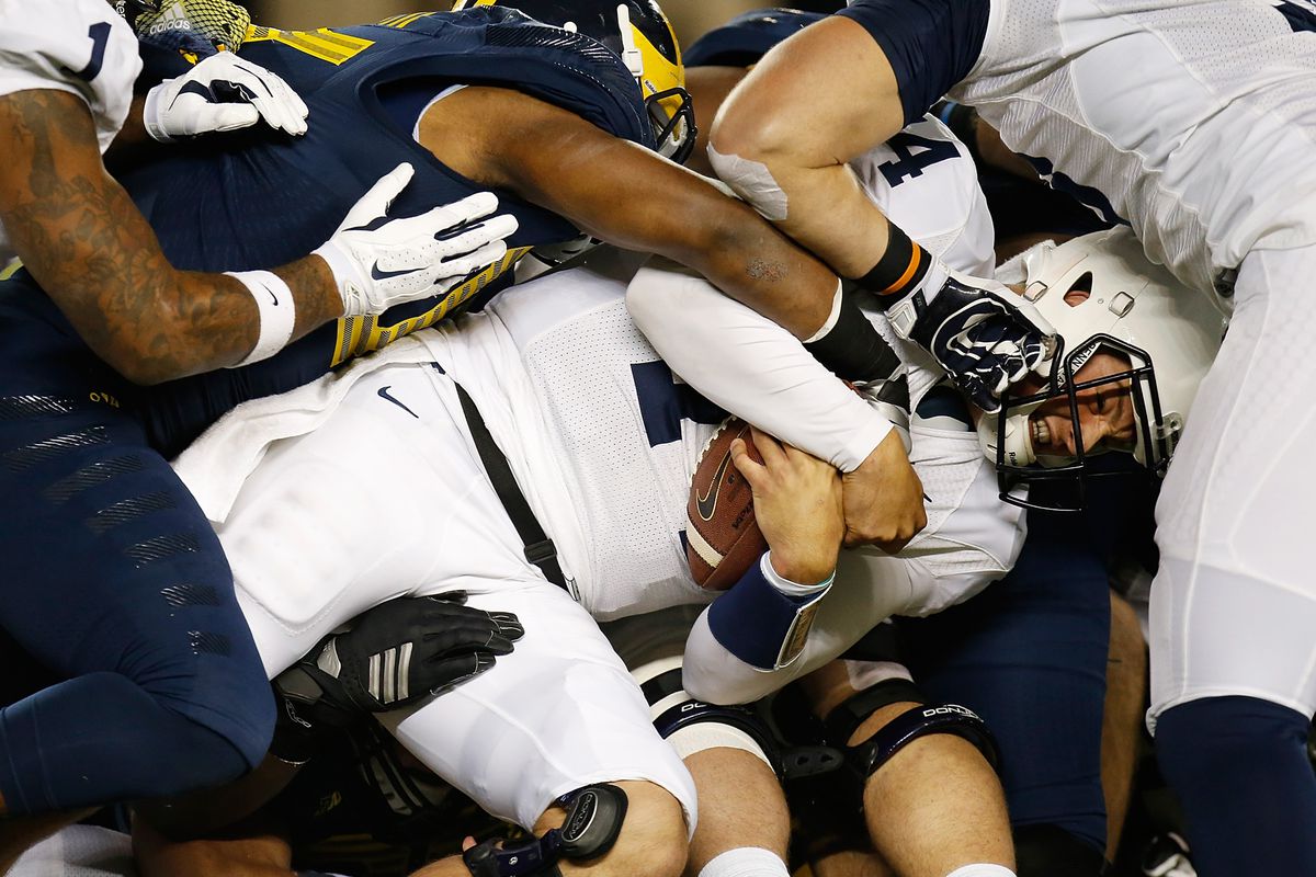 Pictured: Christian Hackenberg's favorite position this year