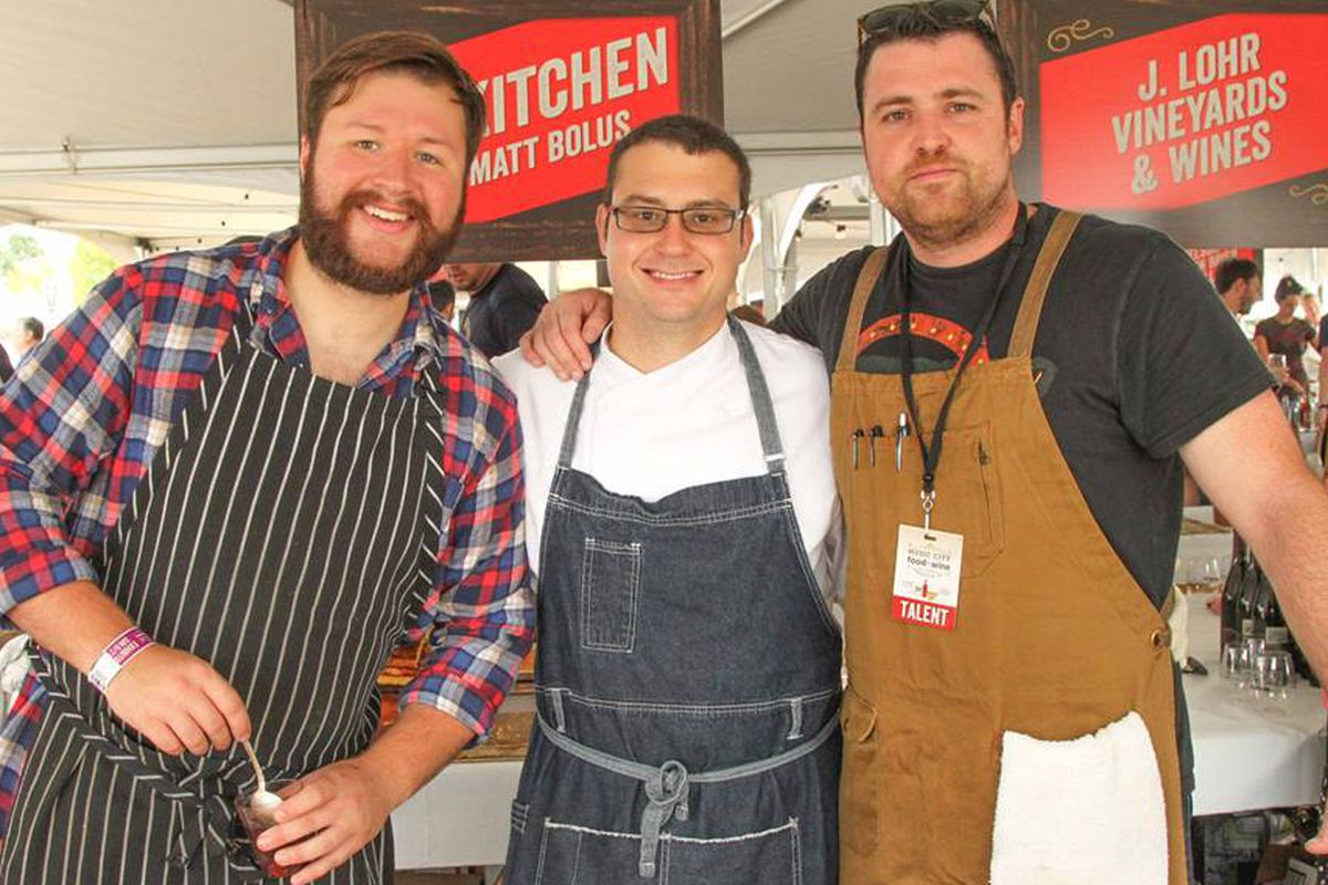 Christopher Stallard (center) at last year's Music City Food and Wine Festival.