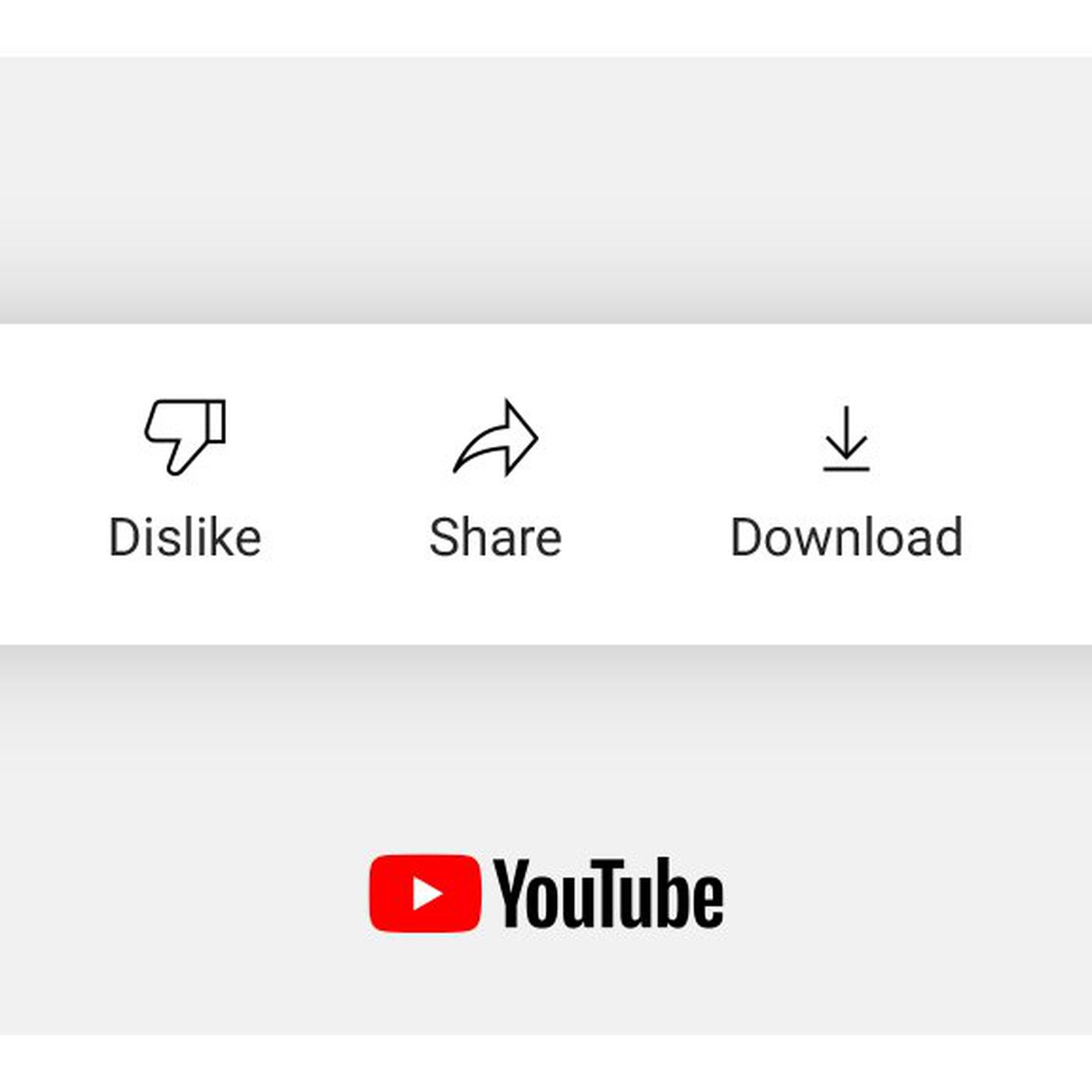 YouTube dislike tlačidlo