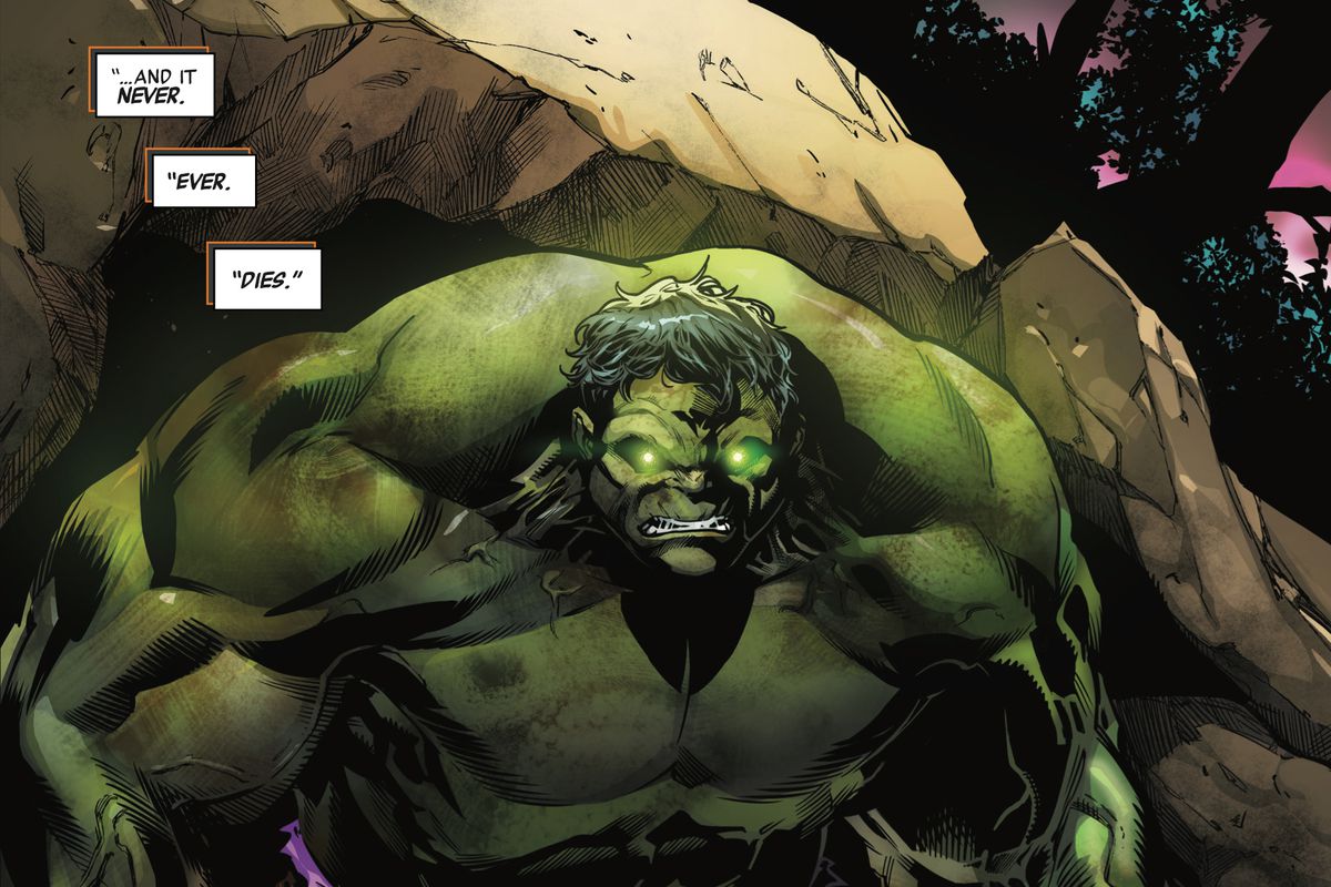 The Hulk, resurrected, in Avengers #682, Marvel Comics, 2018.