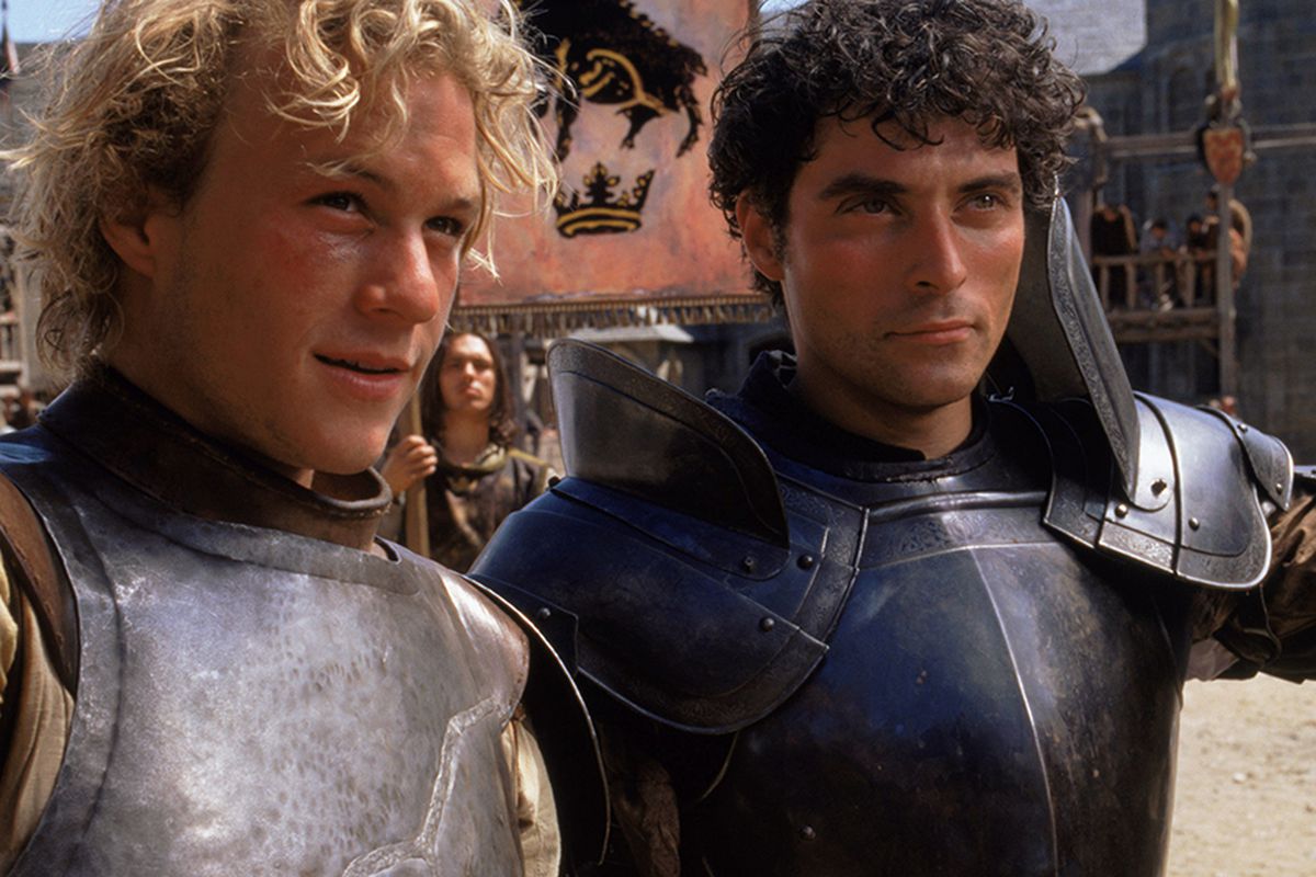 Heath Ledger and Rufus Sewell in A Knight’s Tale