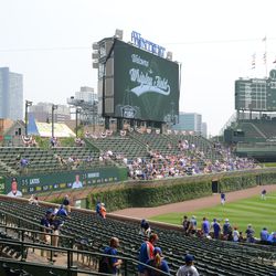11:32 a.m. View from the left field grandstand - 