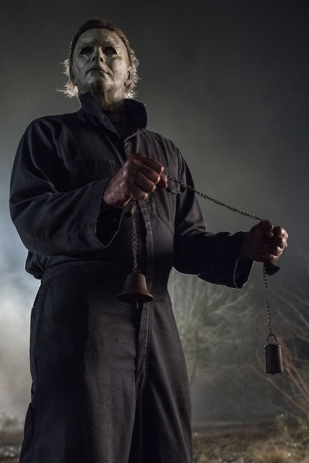 Masked killer Michael Myers (Jim Courtney) in "Halloween."