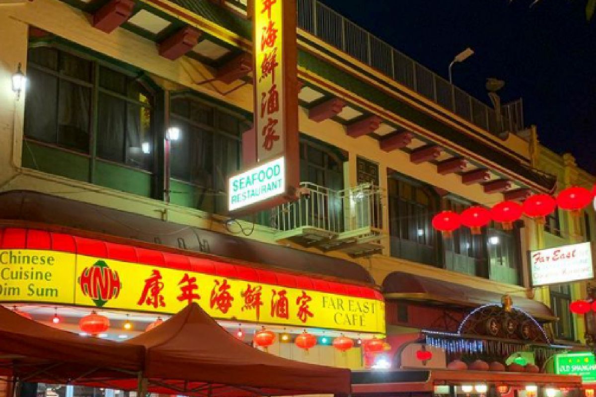 The facade of Far East Cafe