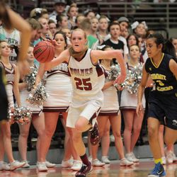 North Sevier defeated Summit Academy 46-29 on Feb. 26, 2015 in the 2A girls quarterfinals.