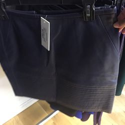 Leather skirt, $150