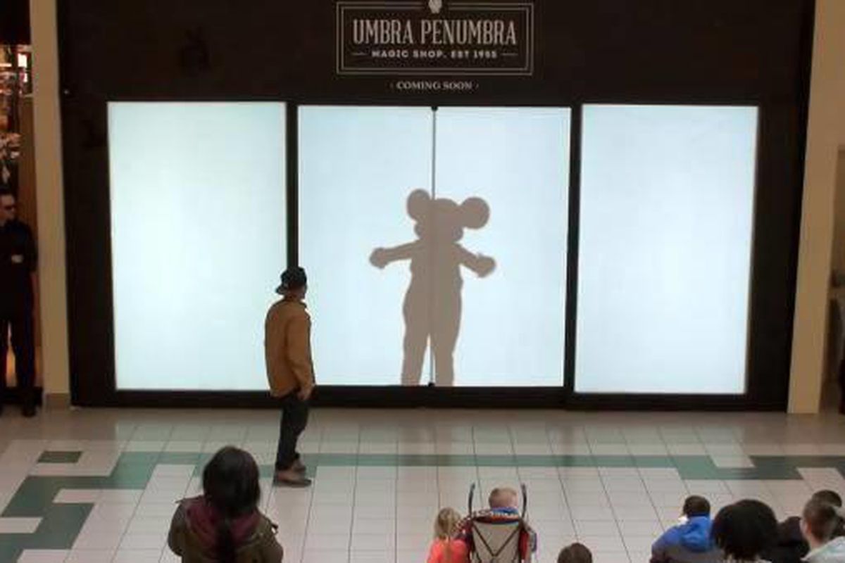 Mickey Mouse was just one of the Disney characters who surprised shoppers at a Long Island shopping mall. 