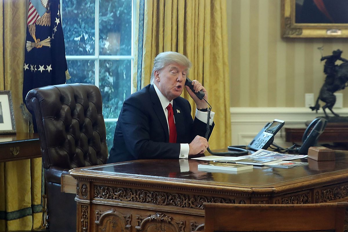 President Trump Speaks With King Of Saudi Arabia From The White House