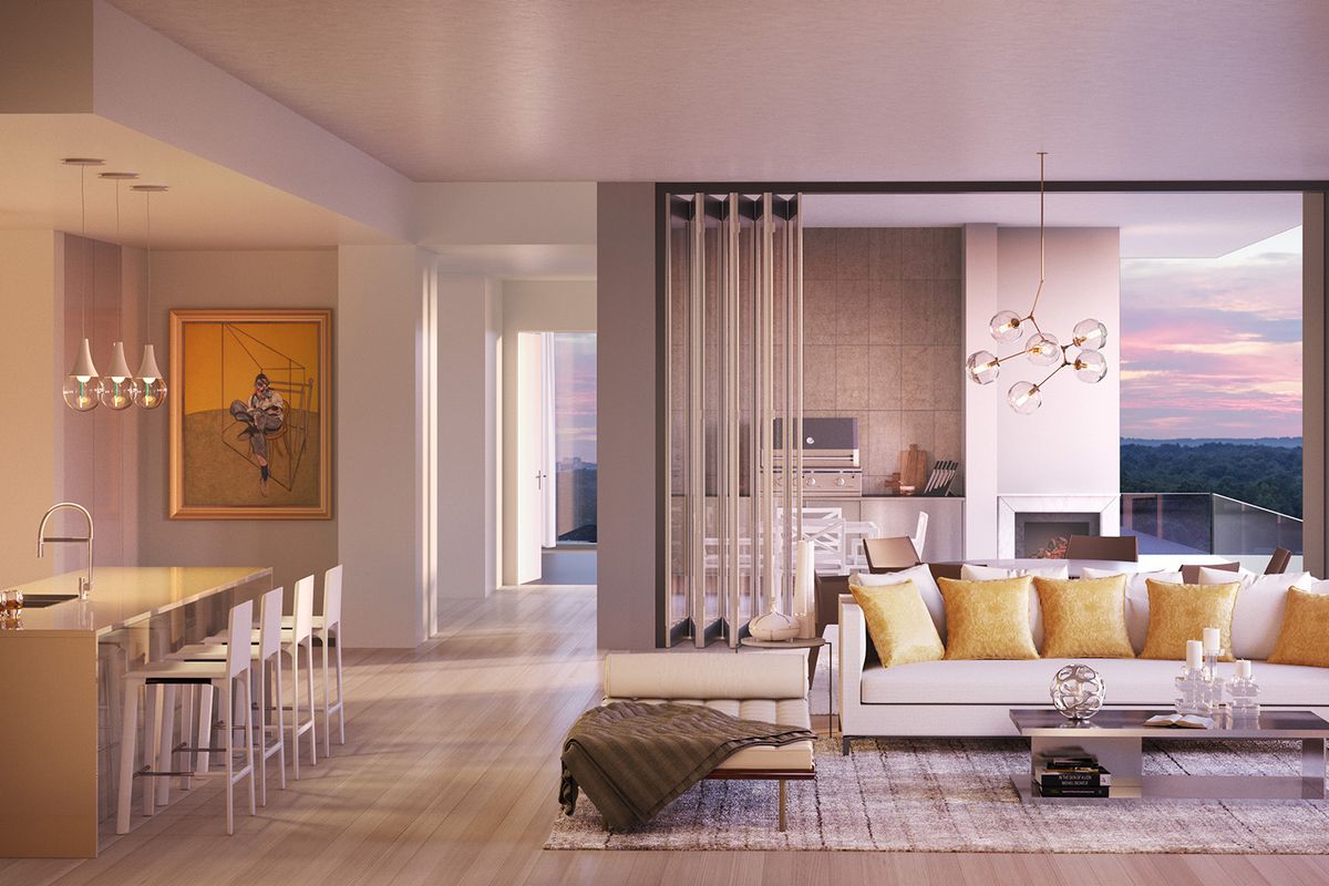 A rendering of the ritzy Charles condos coming in Buckhead. 