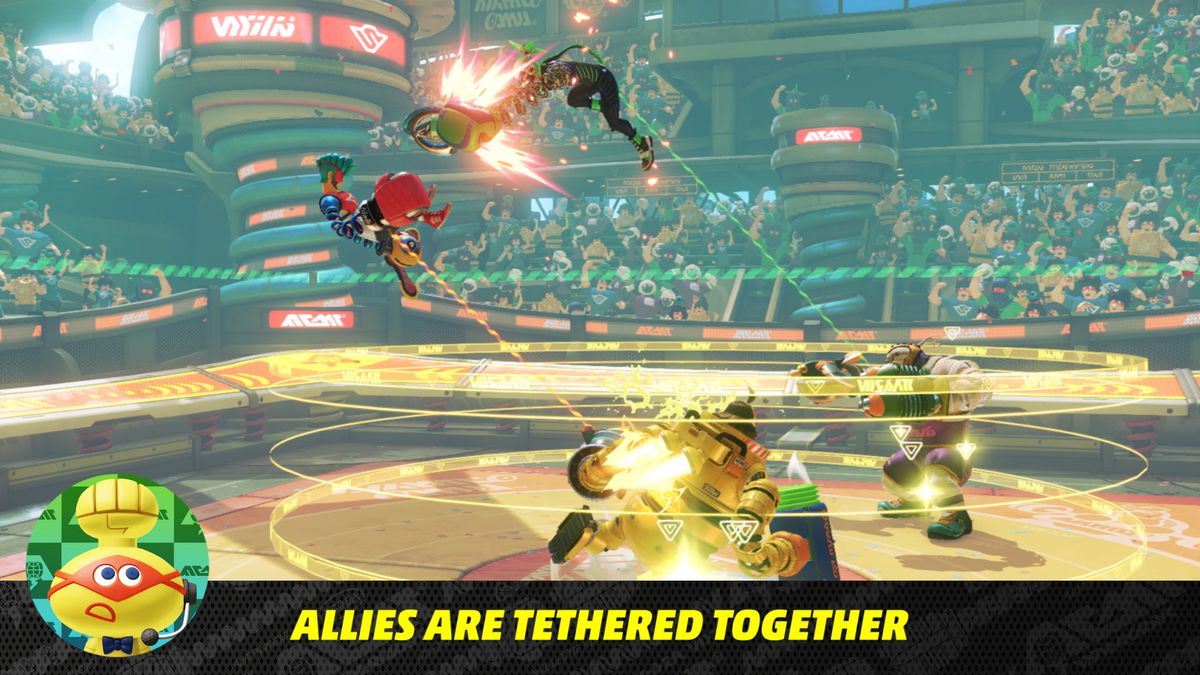 Nintendo Direct 5/17/17 - Arms allies tethered together