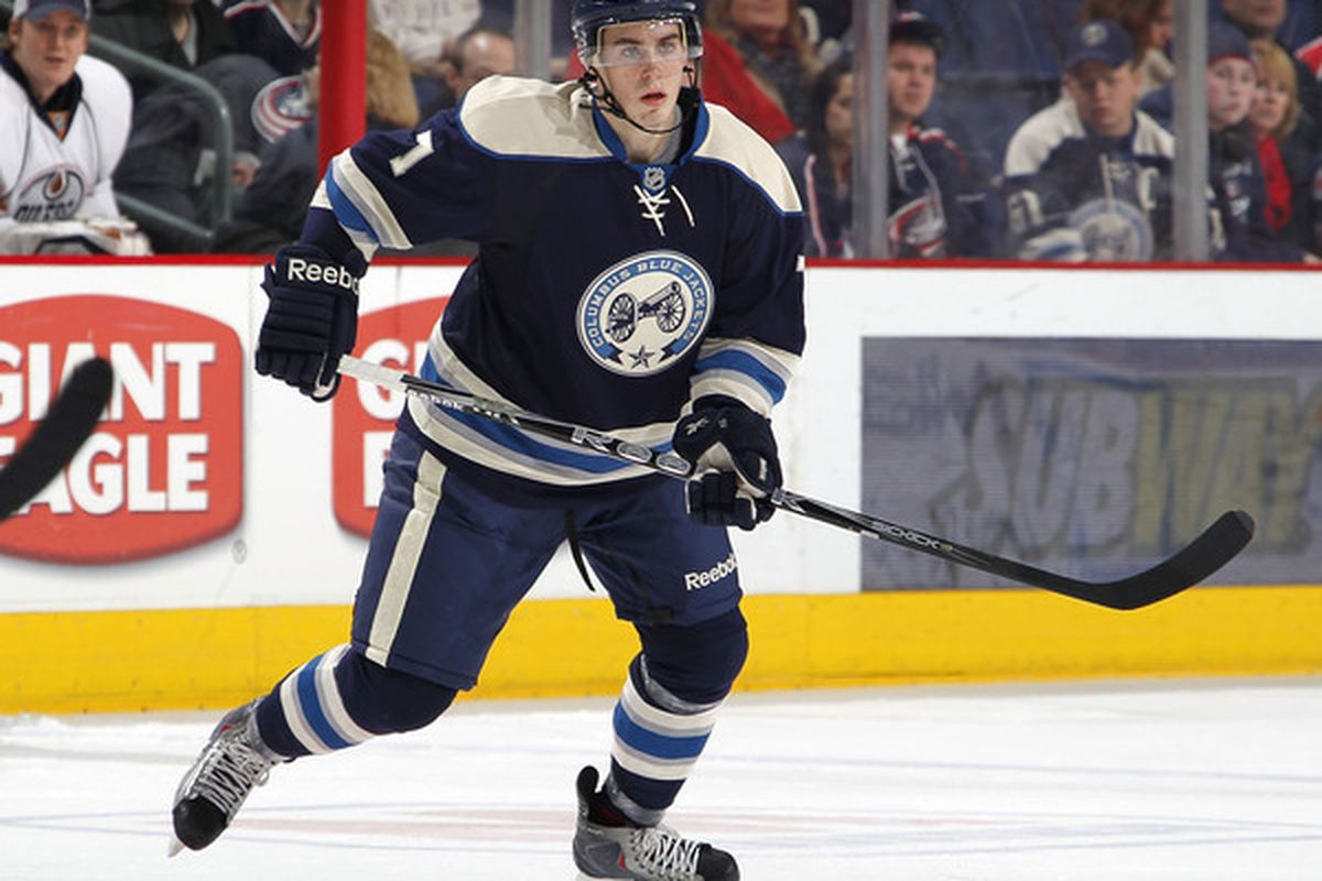 John Moore had a taste of the NHL this season, but can he show what it takes to become a full time Blue Jacket?(Photo by Gregory Shamus/Getty Images)