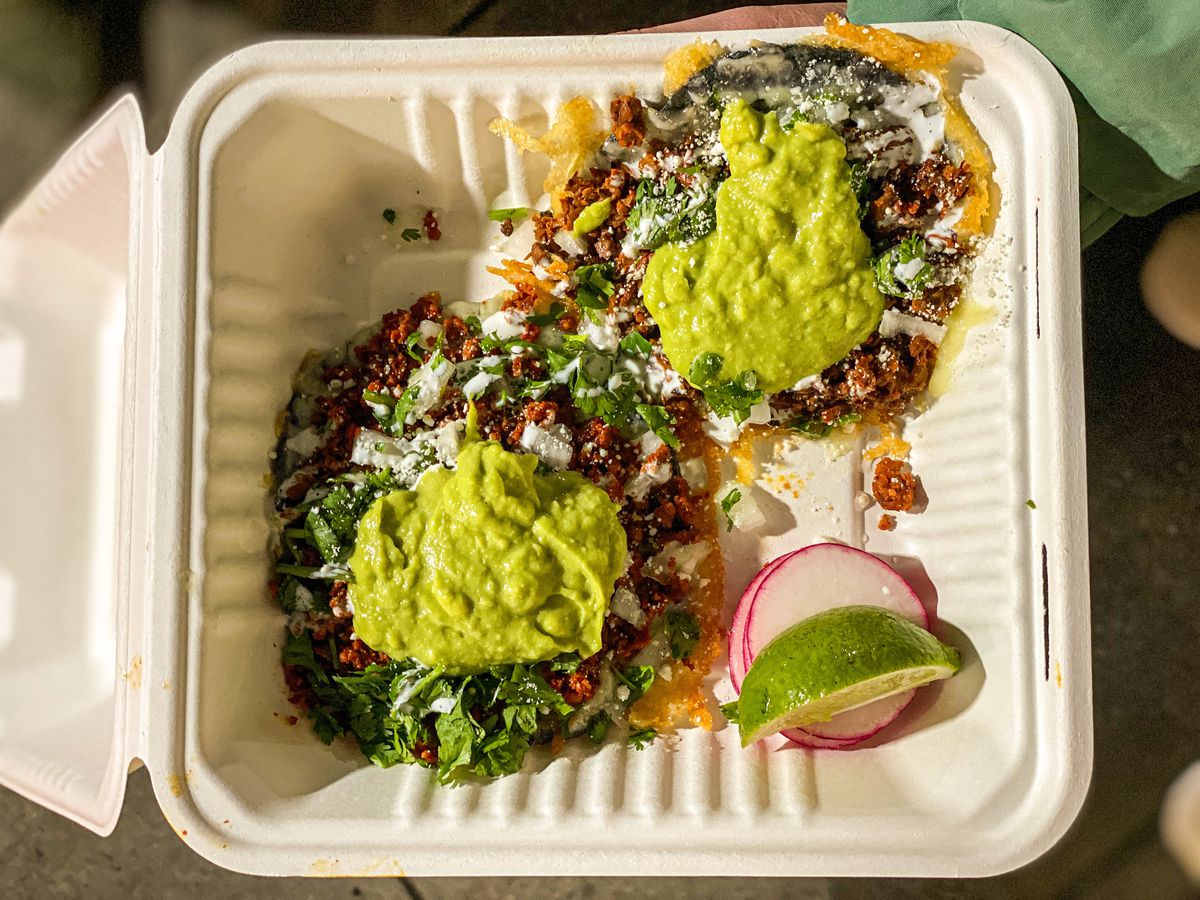 For a big-flavor taco with tons of community support: Villa’s Tacos.