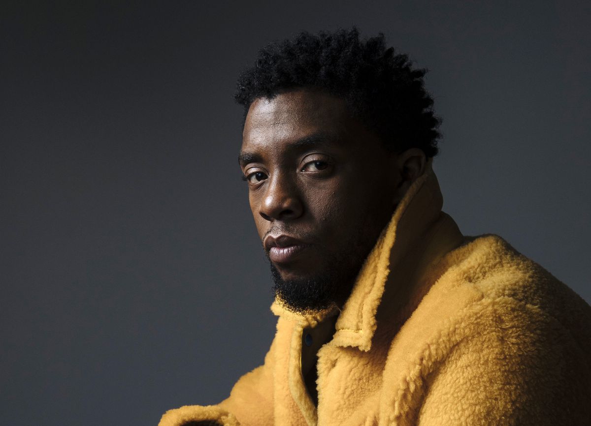 In this Feb. 14, 2018 photo, actor Chadwick Boseman poses for a portrait in New York to promote his film, “Black Panther.”