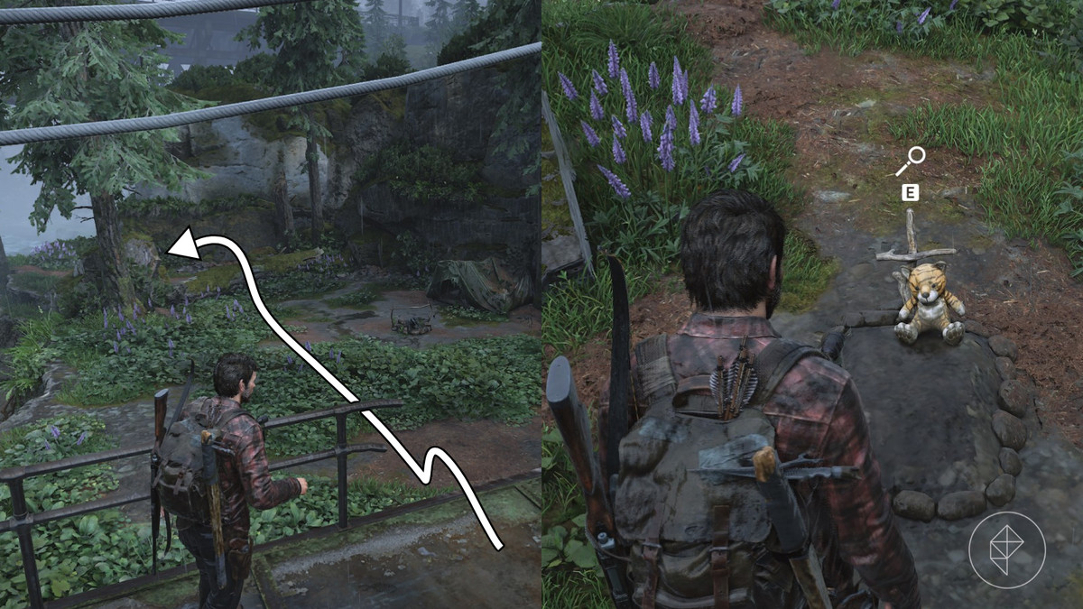 Optional conversation 33 location in the Hydroelectric Dam section of the Tommy’s Dam chapter in The Last of Us Part 1