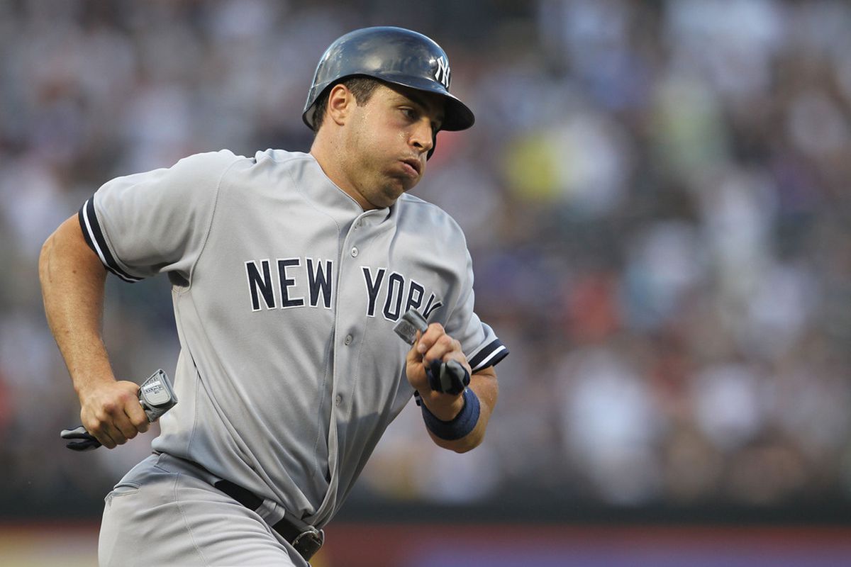 Mark Teixeira's two-run double in the first gave him 65 RBIs on the season.