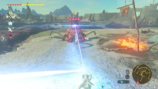 The Legend of Zelda: Breath of the Wild - Fighting a Guardian