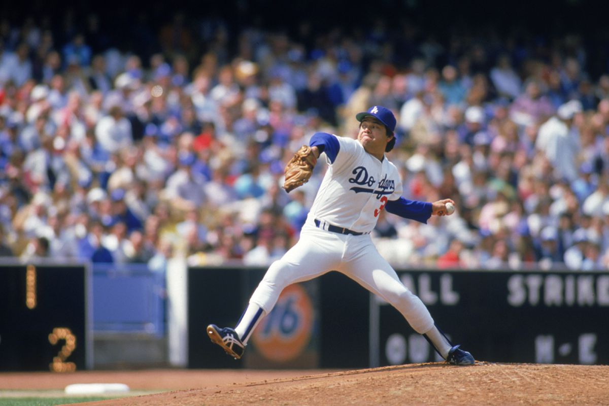 Fernando Valenzuela tied a 52-year old record in the 1986 All-Star Game, in Houston. (<em>Rick Stewart | Getty Images</em>)