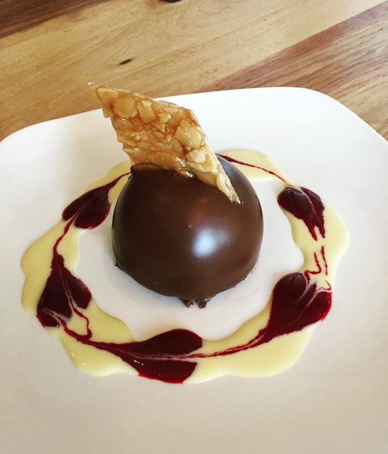 Jack Allen’s chocolate bomb dessert