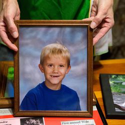 Lillie Kaster holds a picture of her son, Roger Vulgamore, on Thursday, Nov. 3, 2016, at her home in Buhl. Vulgamore passed away in August 2016, at age 24.