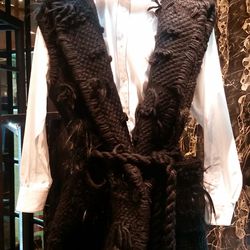 Agnona cashmere runway wrap vest, $1,299