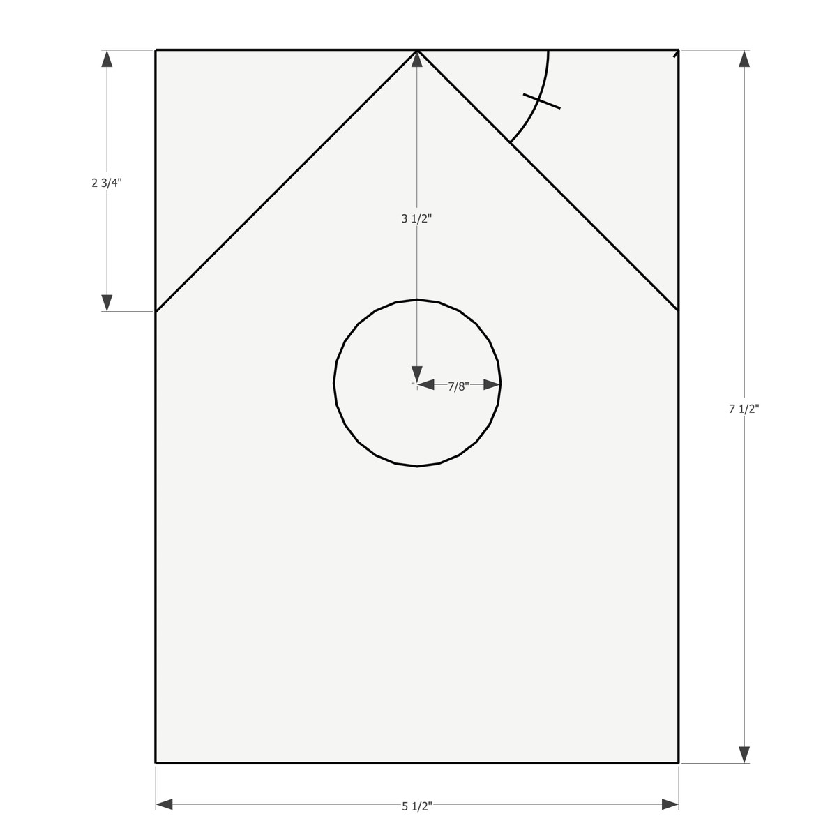 Cut list and dimensions for building a birdhouse