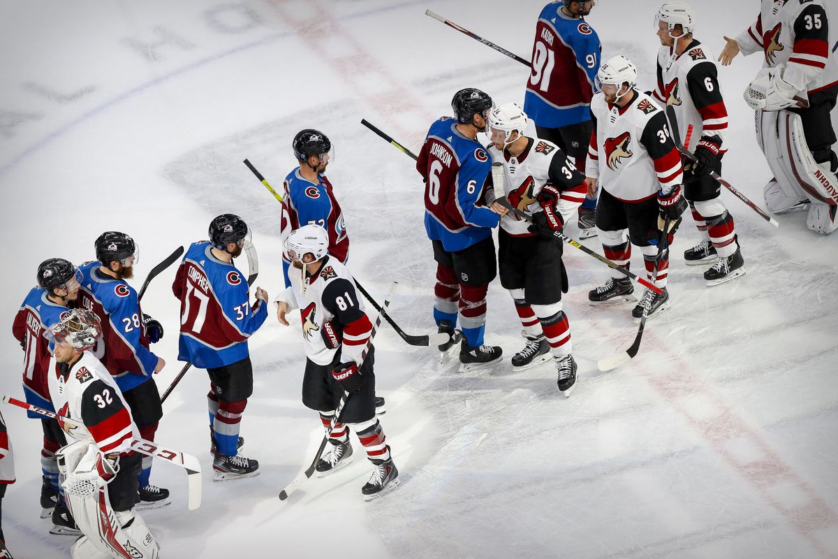 NHL: Stanley Cup Playoffs-Arizona Coyotes at Colorado Avalanche