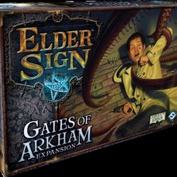 Gates of Arkham takes the struggle against the Ancient Ones out of the museum and into Arkham, where monsters lurk in darkened alleyways and bystanders become the victims of gang rivalries. In the featured  Streets of Arkham game mode, new Arkham Adventures and Mythos decks replace the original Adventure and Mythos decks, sending investigators on adventures throughout the city as four new Ancient Ones threaten to arise. Only by braving the city’s ubiquitous perils can you triumph against the ancient and awakening evil.