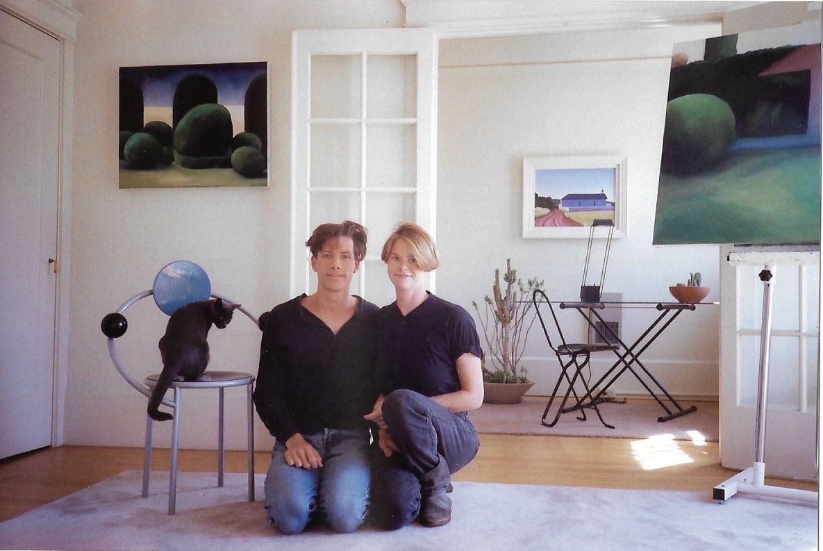 John Clark and Gayle Pirie at their apartment in Western Addition in 1987&nbsp;