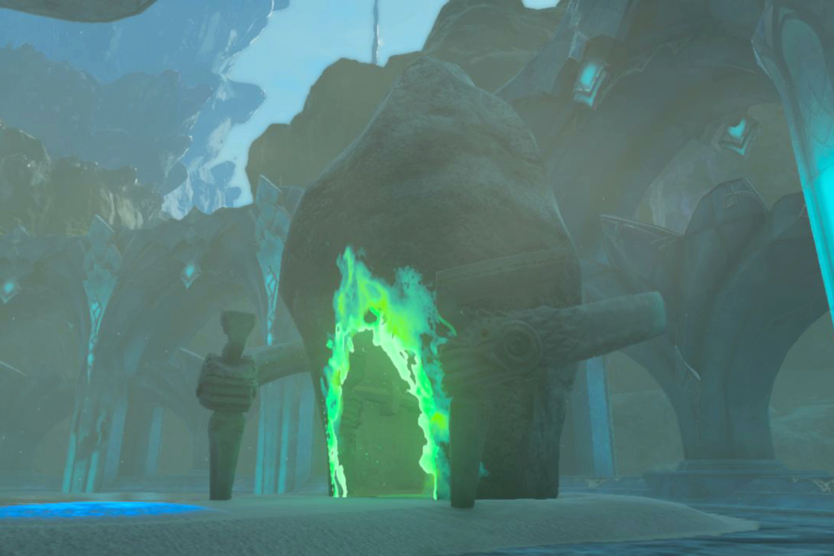 The Legend of Zelda: Tears of the Kingdom’s Mogawak Shrine beneath Zora’s Domain