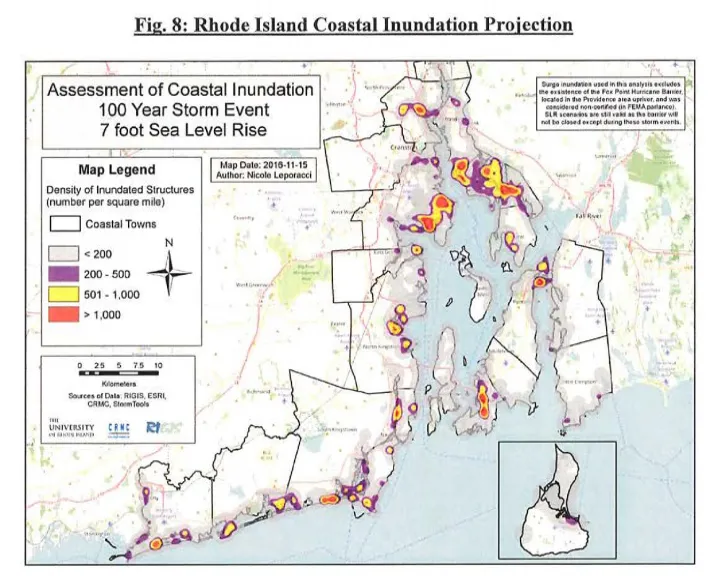Rhode Island is concerned about sea level rise threatening coastal communities.