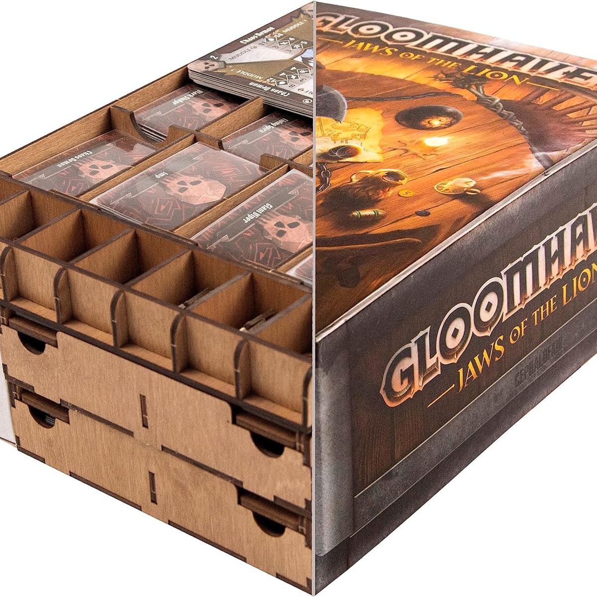 The box for Smonex’s Gloomhaven organizer.