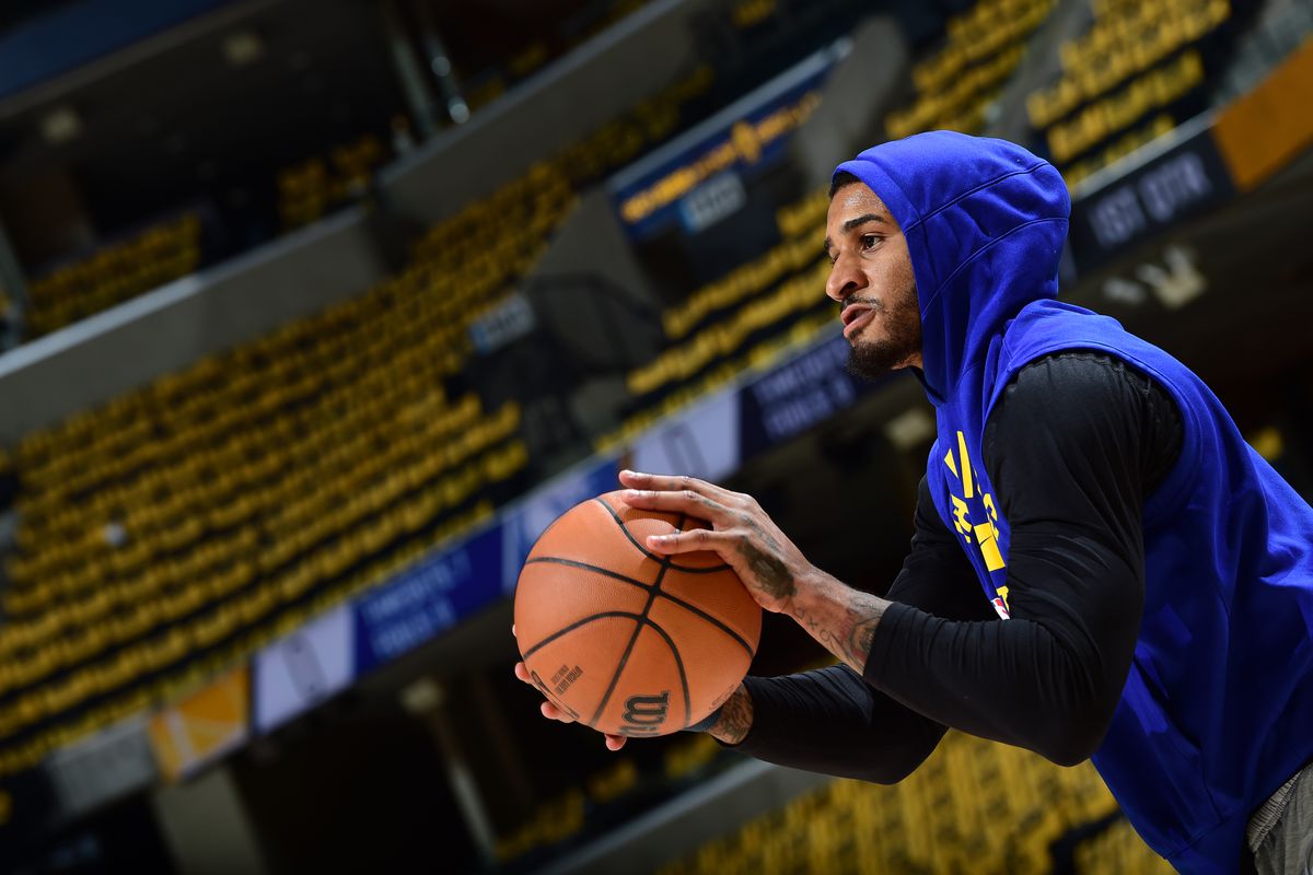 Gary Payton II #0 of the Golden State Warriors