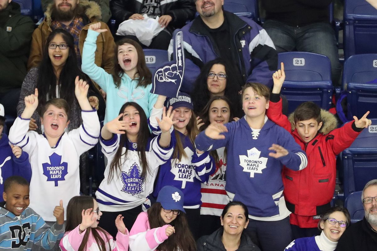 Toronto Marlies lose 3-2 to the Hartford Wolf Pack in their annual School Day Game in American Hockey League action