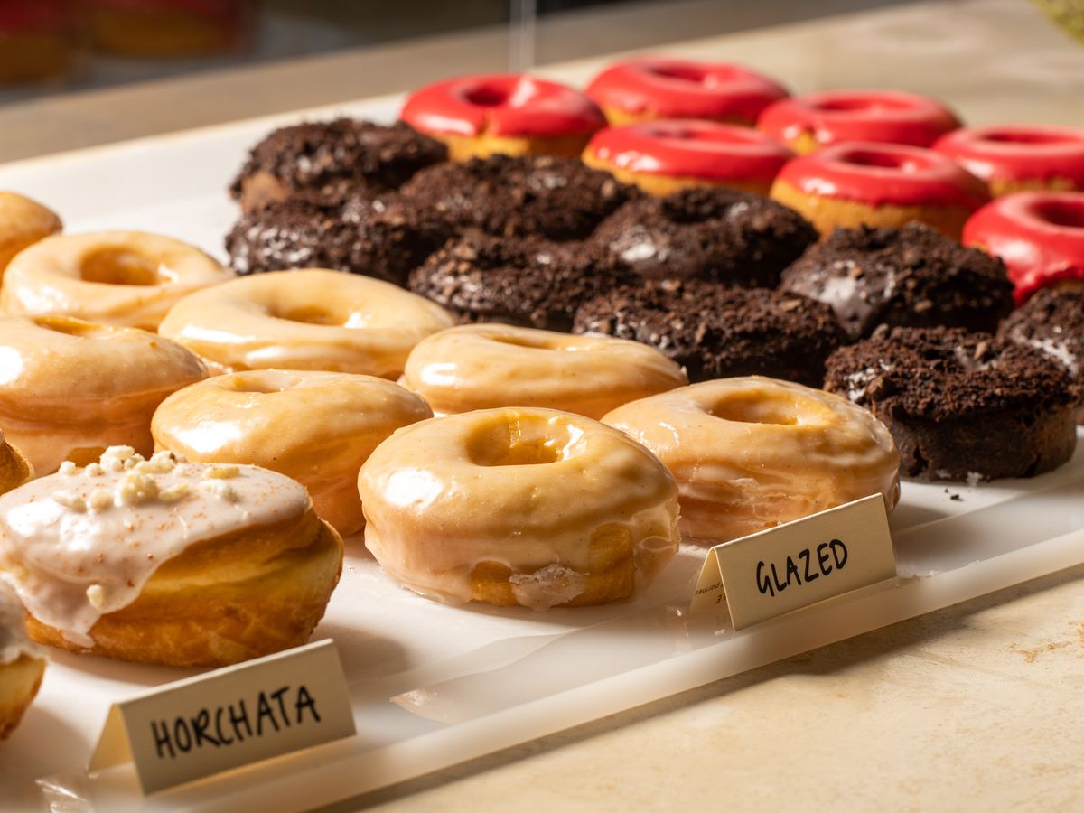 variety of donuts.