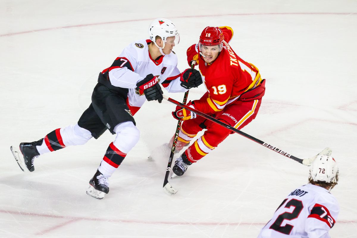 NHL: Ottawa Senators at Calgary Flames