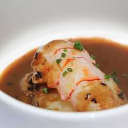 Crayfish Parmentier with Mole
