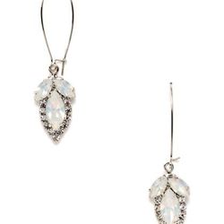 <a href="http://www.gilt.com/sale/women/bridal-fashion-jewelry/product/1028082640-elizabeth-cole-white-opal-crystal-leaf-drop-earrings">White Opal Crystal Leaf Drop Earrings</a>, $39 (were $83)
