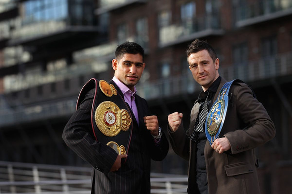 Amir Khan's April 16 fight with Paul McCloskey could be moved off of pay-per-view in the UK. (Photo by Alex Livesey/Getty Images)