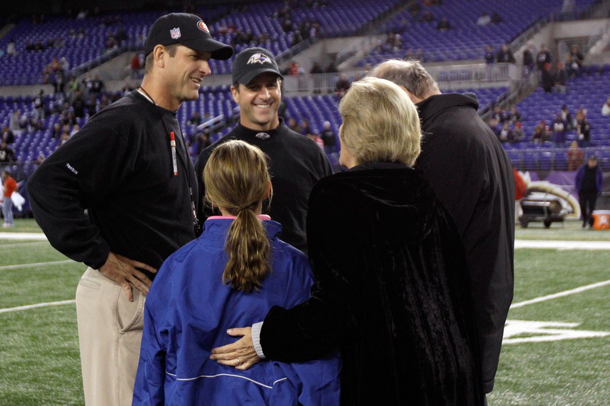 Jim Harbaugh and John Harbaugh squared off on Thanksgiving, and they could meet again in Super Bowl 46.