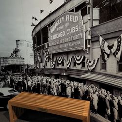 A photo of Wrigley during the 1945 World Series